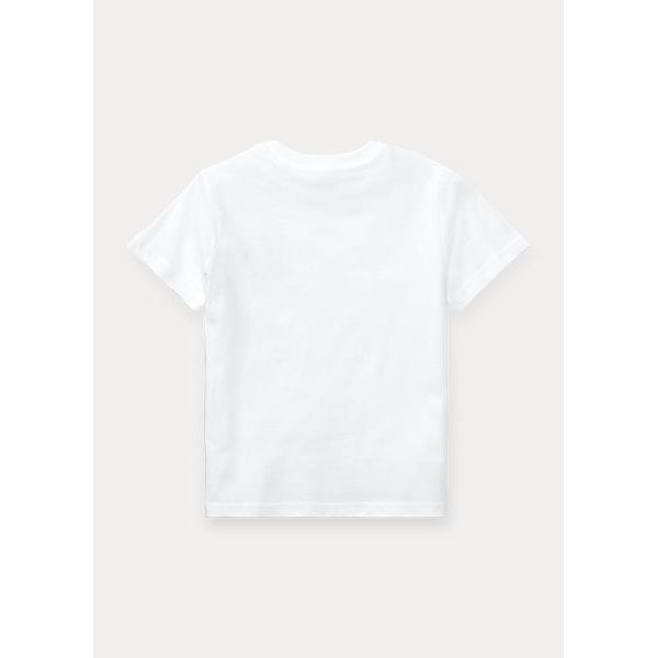 POLO RALPH LAUREN COTTON JERSEY CREWNECK T-SHIRT - Yooto