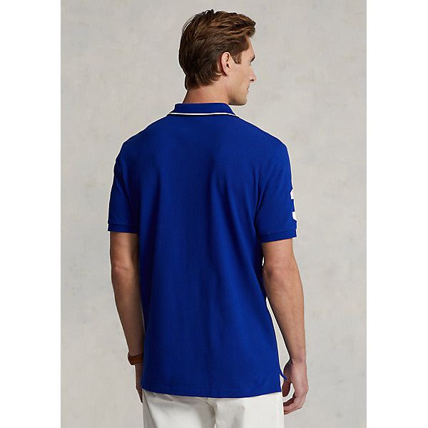 POLO RALPH LAUREN CUSTOM SLIM FIT TRIPLE-PONY POLO SHIRT - Yooto