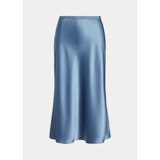 POLO RALPH LAUREN SATIN MIDI SKIRT - Yooto