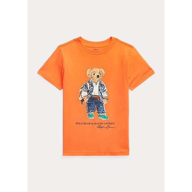 POLO RALPH LAUREN POLO BEAR COTTON JERSEY T-SHIRT - Yooto