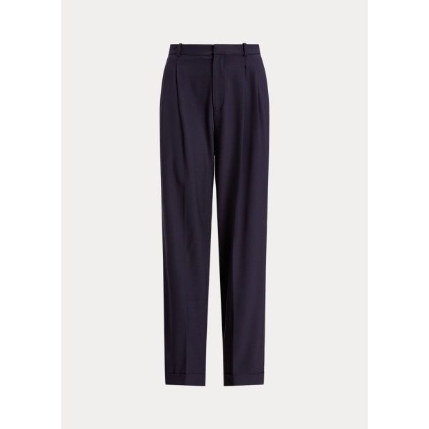 POLO RALPH LAUREN WOOL-BLEND WIDE-LEG TROUSER - Yooto