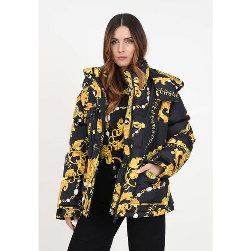 Load image into Gallery viewer, VERSACE JEANS COUTURE DOWN JACKET WITH COUTURE LOGO PRINT - Yooto
