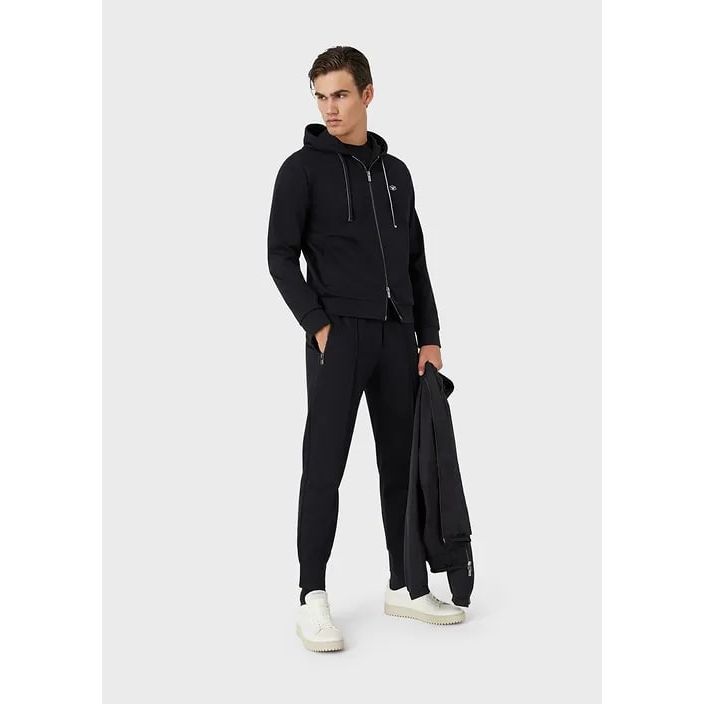 EMPORIO ARMANI JOGGER TROUSERS IN ROMA STITCH FABRIC - Yooto