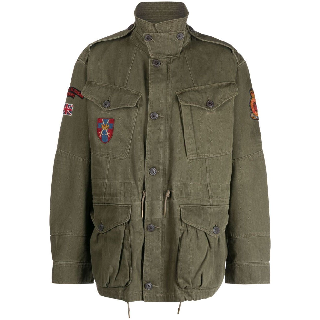 POLO RALPH LAUREN PATCH-EMBELLISHED COTTON MILITARY JACKET - Yooto