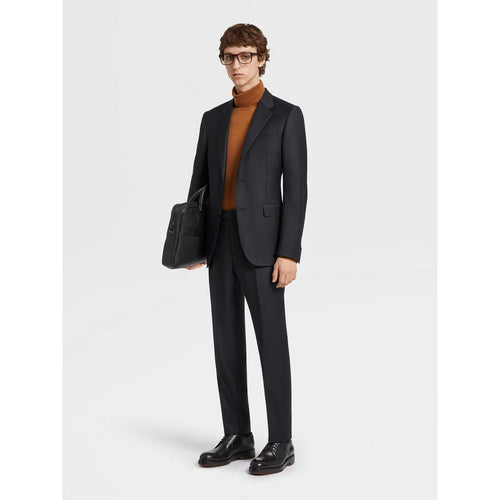 Load image into Gallery viewer, NAVY BLUE TROFEO™ WOOL SUIT - Yooto
