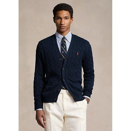 Load image into Gallery viewer, POLO RALPH LAUREN CABLE-KNIT COTTON CARDIGAN - Yooto
