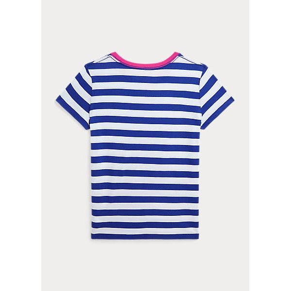 POLO RALPH LAUREN STRIPED POLO BEAR COTTON JERSEY TEE - Yooto