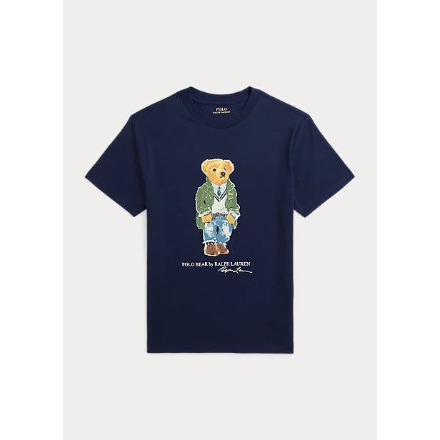 POLO RALPH LAUREN POLO BEAR COTTON JERSEY T-SHIRT - Yooto