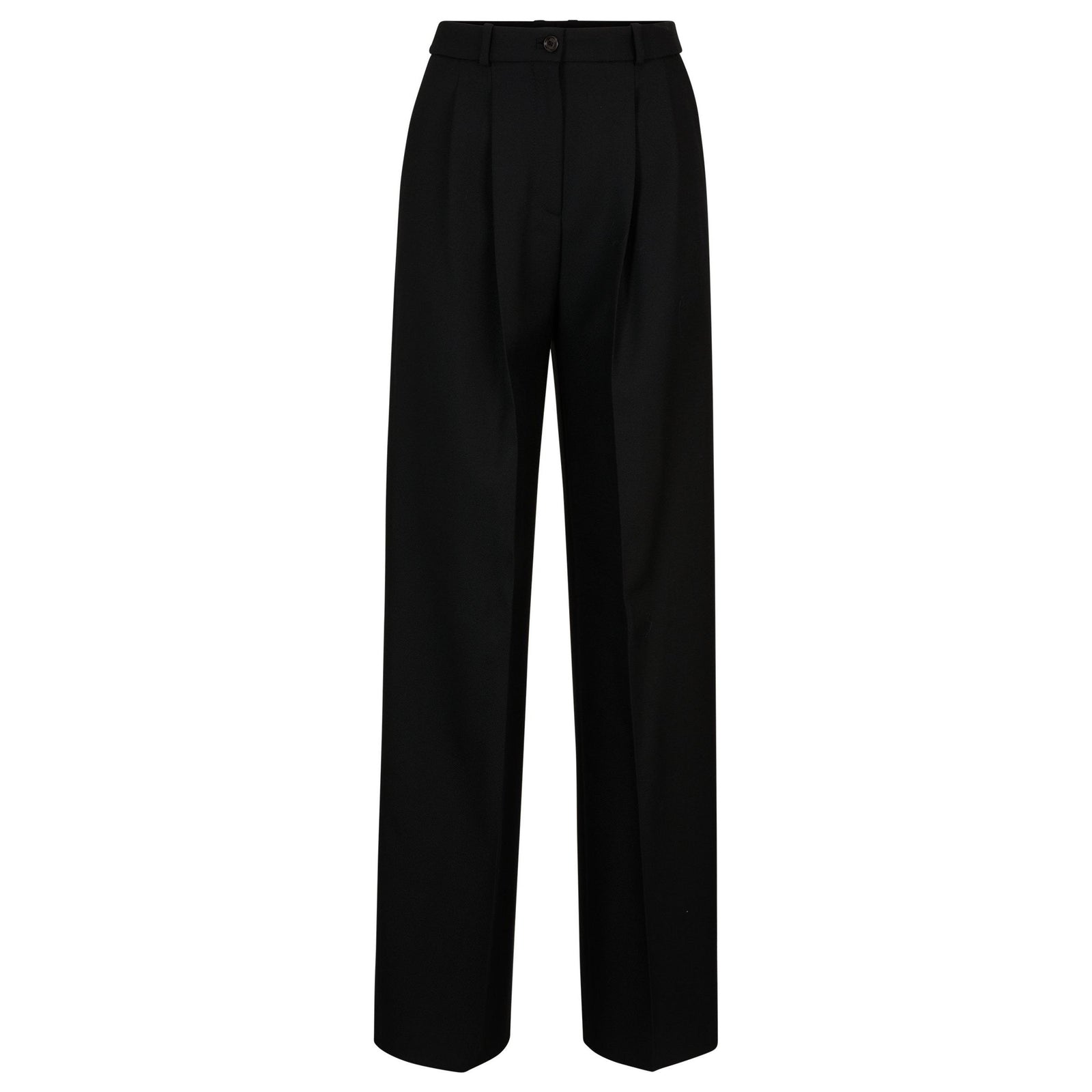 BOSS REGULAR-FIT TROUSERS IN VIRGIN-WOOL TWILL - Yooto