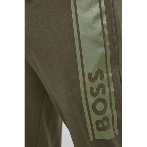 Load image into Gallery viewer, BOSS CUFFED TRACKSUIT BOTTOMS IN FRENCH TERRY WITH LOGO PRINT - Yooto
