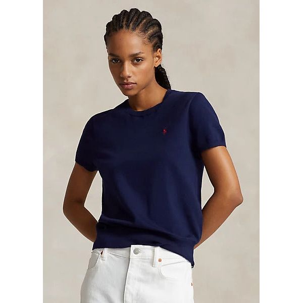 POLO RALPH LAUREN COTTON-BLEND SHORT-SLEEVE JUMPER - Yooto