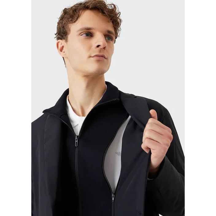 EMPORIO ARMANI TRAVEL ESSENTIALS STRETCH NYLON BLAZER - Yooto