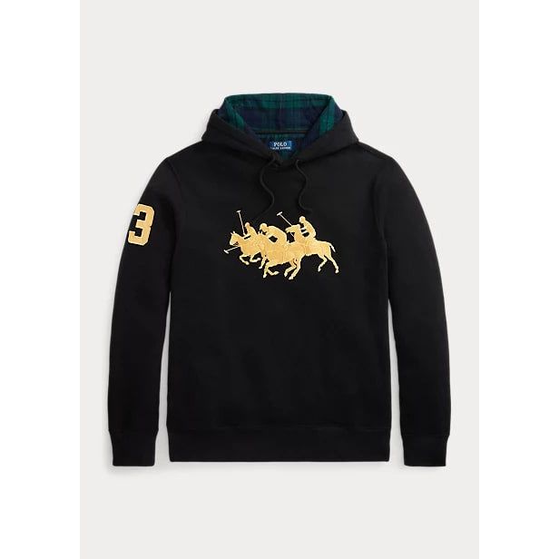 POLO RALPH LAUREN TRIPLE-PONY FLEECE HOODIE - Yooto