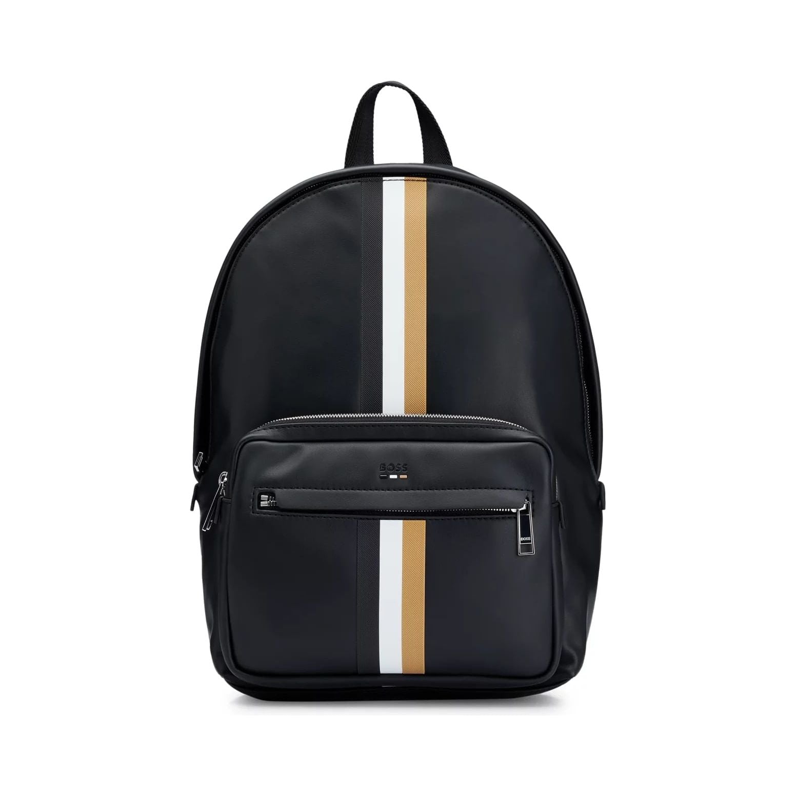 BOSS SIGNATURE-STRIPE BACKPACK IN SYNTHETIC COATED FABRIC - Yooto