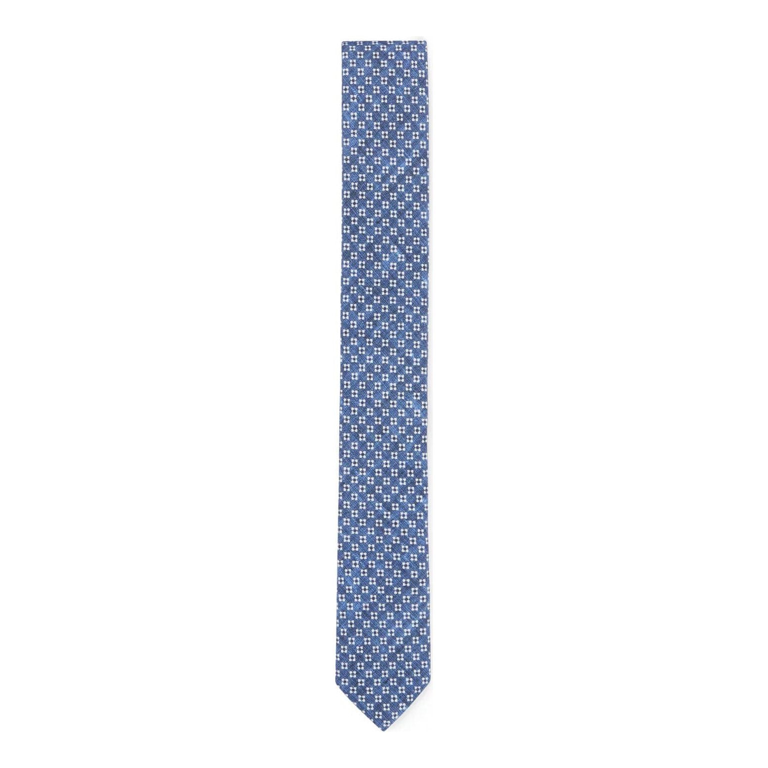 BOSS DIGITALLY PRINTED TIE IN COTTON AND WOOL - Yooto