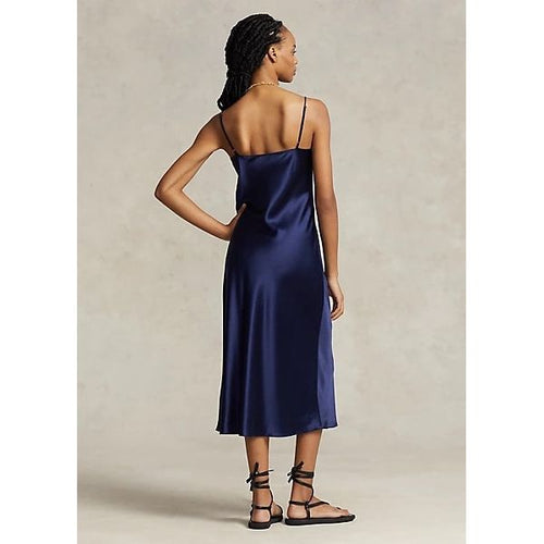 Load image into Gallery viewer, POLO RALPH LAUREN SILK MIDI SLIP DRESS - Yooto
