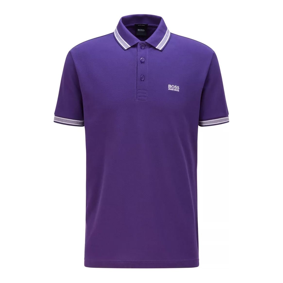 BOSS COTTON-PIQUÉ POLO SHIRT WITH LOGO UNDERCOLLAR - Yooto