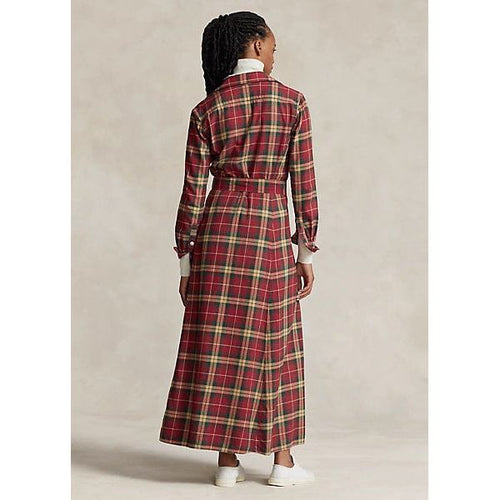 Load image into Gallery viewer, POLO RALPH LAUREN PLAID COTTON TWILL SHIRTDRESS - Yooto
