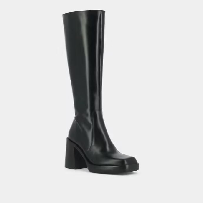 JONAK PARIS HIGH BOOTS WITH THICK HEELS AND SQUARE TOE - Yooto