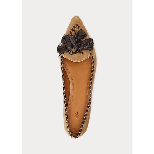 Load image into Gallery viewer, POLO RALPH LAUREN TWO-TONE TASSELLED SUEDE LOAFER - Yooto
