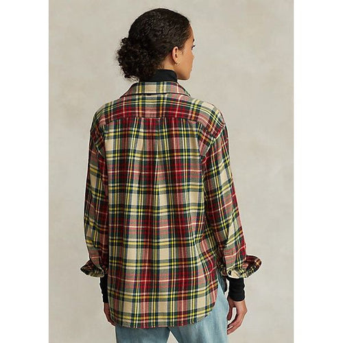 Load image into Gallery viewer, POLO RALPH LAUREN BEADED-LOGO PLAID COTTON TWILL SHIRT - Yooto
