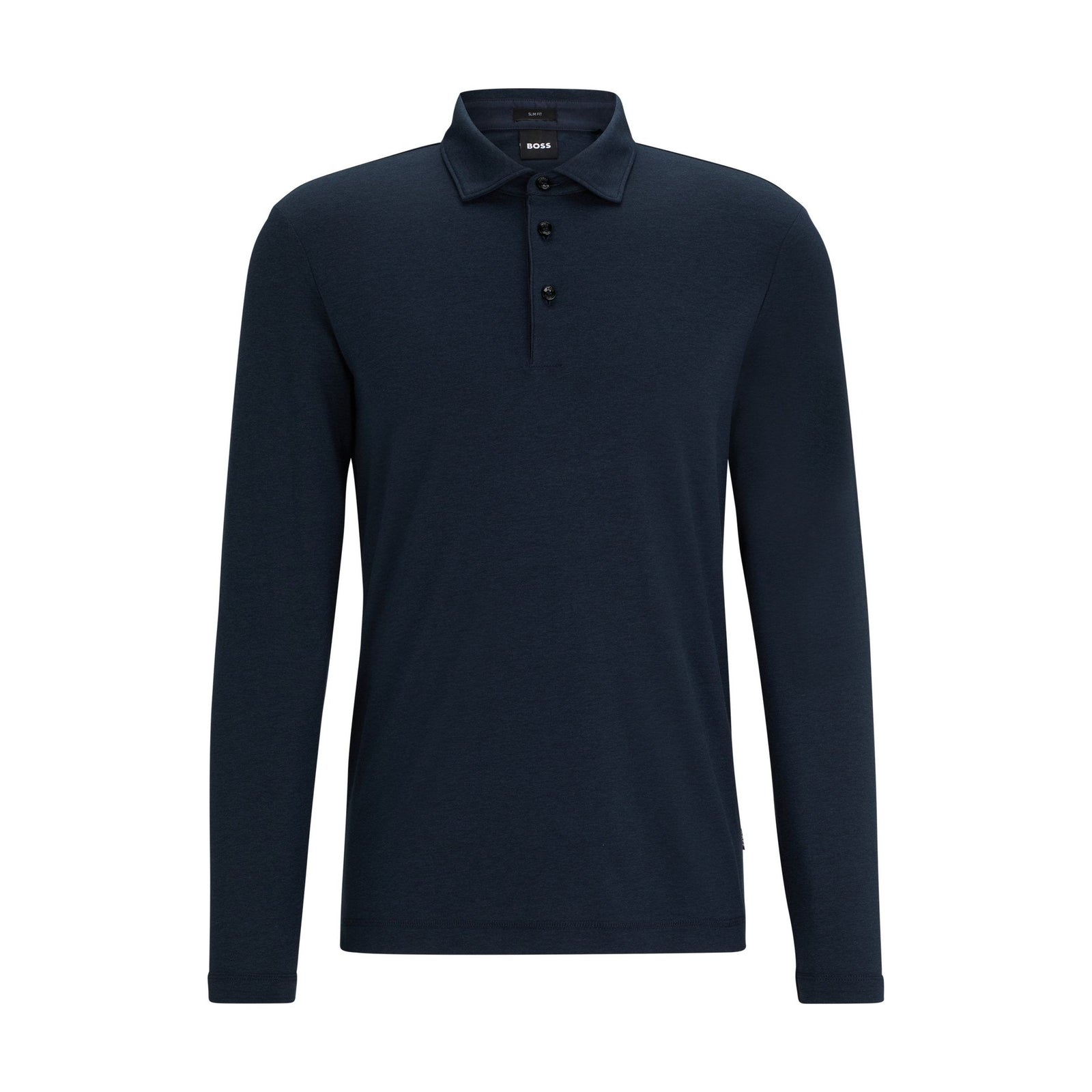 BOSS SLIM-FIT POLO SHIRT WITH LONG SLEEVES - Yooto