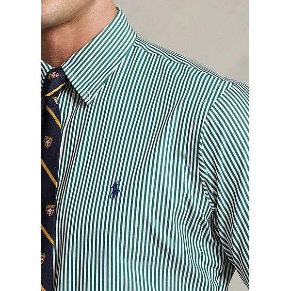 POLO RALPH LAUREN SLIM FIT STRIPED STRETCH POPLIN SHIRT - Yooto