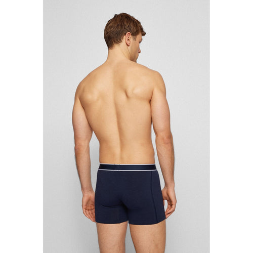 Load image into Gallery viewer, STRETCH-COTTON BOXER BRIEFS WITH LOGO AND STRIPES - Yooto
