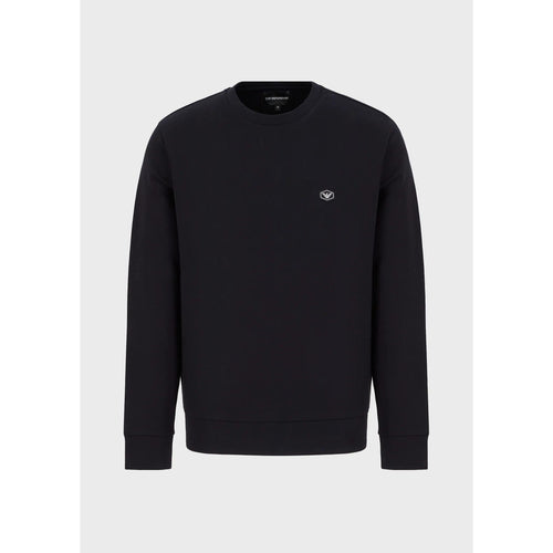 Load image into Gallery viewer, EMPORIO ARMANI DOUBLE-JERSEY SWEATSHIRT WITH MICRO LOGO PATCH - Yooto
