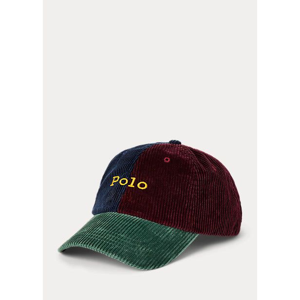 POLO RALPH LAUREN COLOUR BLOCKED CORDUROY BALL CAP Yooto