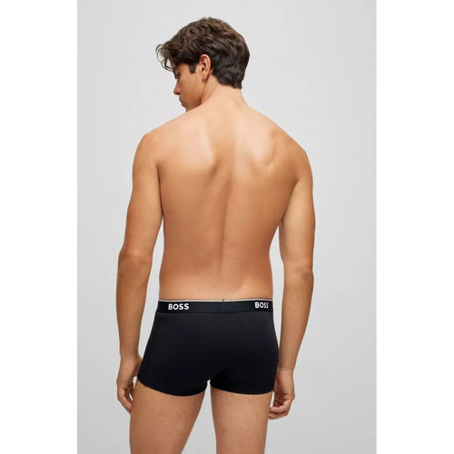 Load image into Gallery viewer, BOSS THREE-PACK OF STRETCH-COTTON TRUNKS WITH LOGO WAISTBANDS - Yooto
