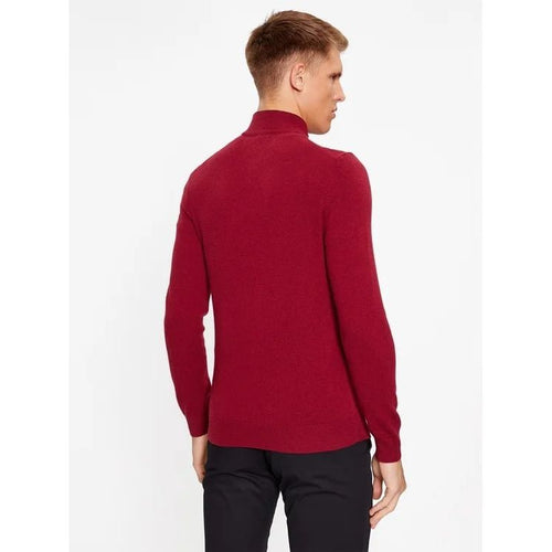 Load image into Gallery viewer, BOSS ZIP-NECK SWEATER IN VIRGIN WOOL WITH EMBROIDERED LOGO - Yooto
