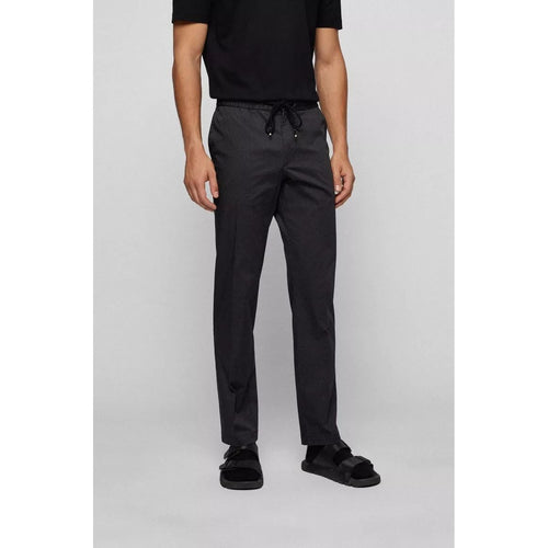 Load image into Gallery viewer, BOSS SLIM-FIT TROUSERS IN PRINTED STRETCH COTTON - Yooto
