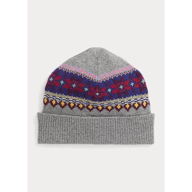 POLO RALPH LAUREN FAIR ISLE BEANIE IN WOOL BLEND - Yooto