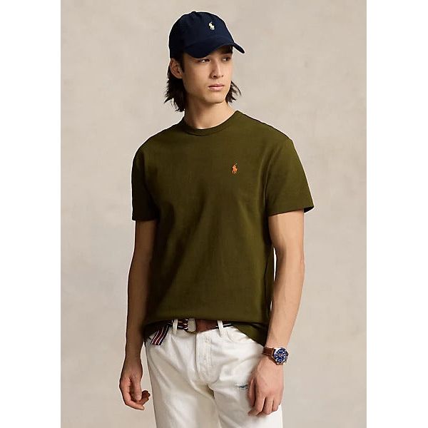 POLO RALPH LAUREN CLASSIC FIT JERSEY CREWNECK T-SHIRT - Yooto