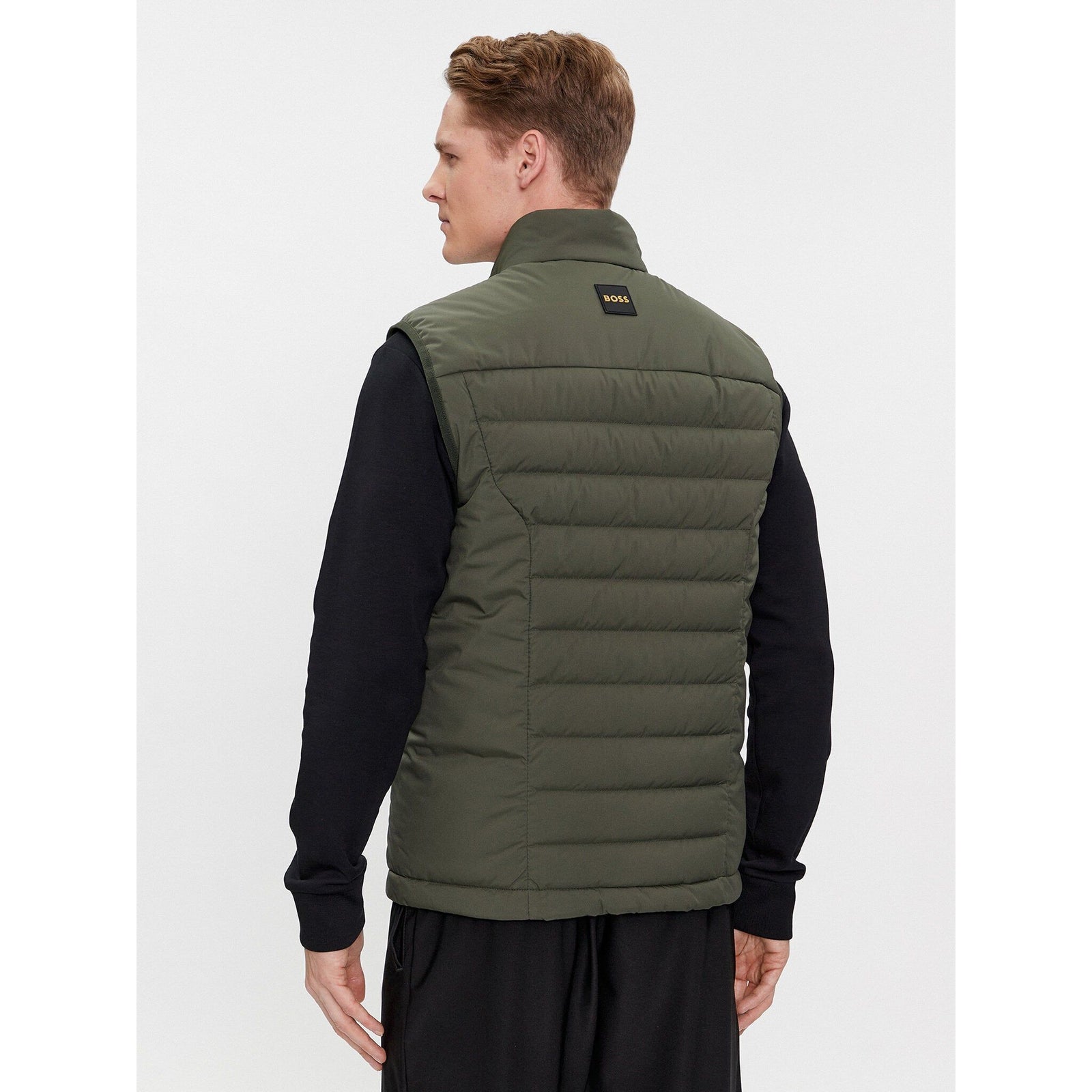 BOSS WATER-REPELLENT REGULAR-FIT VEST WITH FEATHER PADDING - Yooto
