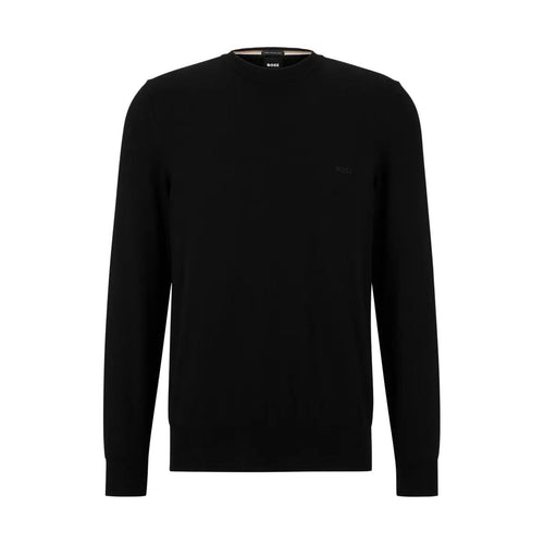 Load image into Gallery viewer, BOSS PURE-COTTON REGULAR-FIT SWEATER WITH EMBROIDERED LOGO - Yooto
