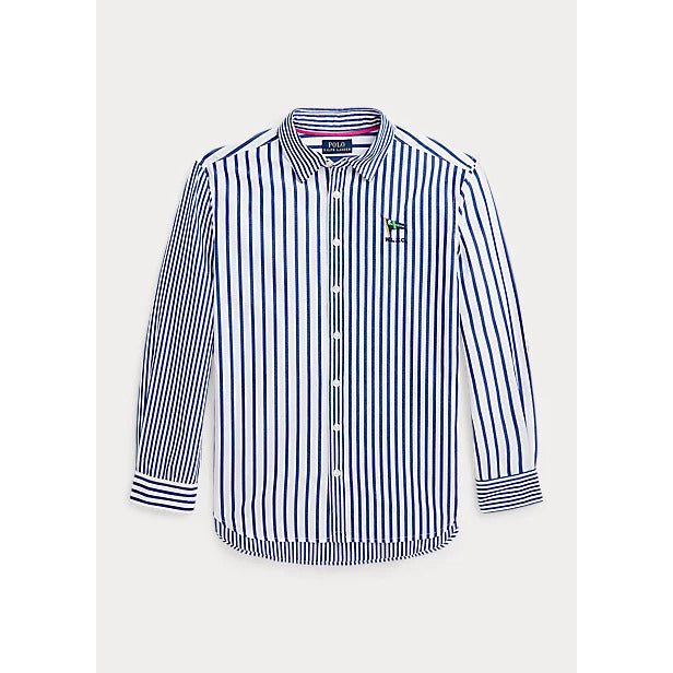 POLO RALPH LAUREN STRIPED COTTON POPLIN FUN SHIRT - Yooto