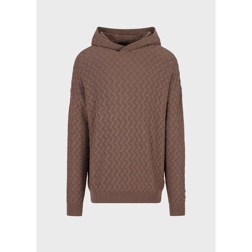 Load image into Gallery viewer, EMPORIO ARMANI HOODED JUMPER IN TEXTURED WAVE PATTERN - Yooto
