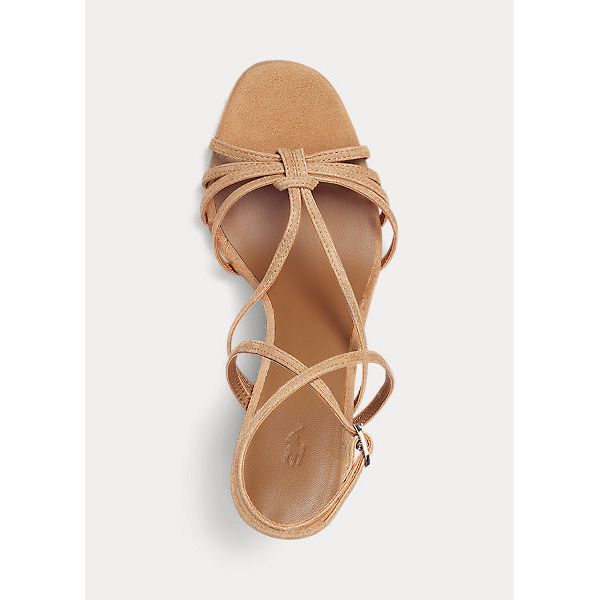 POLO RALPH LAUREN SUEDE KNOTTED SANDAL - Yooto