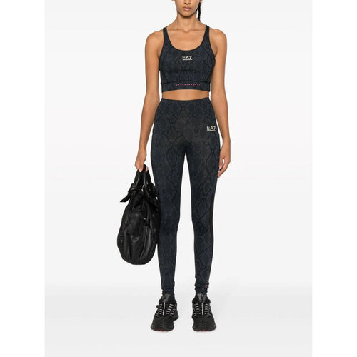 Load image into Gallery viewer, EA7 SNAKESKIN-PRINT PANELLED LEGGINGS - Yooto
