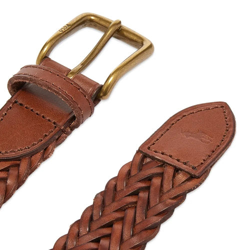 Load image into Gallery viewer, POLO RALPH LAUREN LEATHER WOVEN BELT - Yooto
