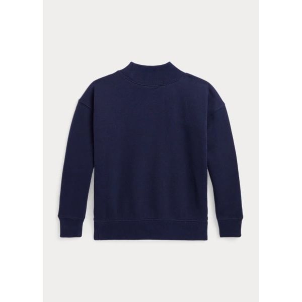 POLO RALPH LAUREN LOGO FLEECE MOCKNECK SWEATSHIRT - Yooto