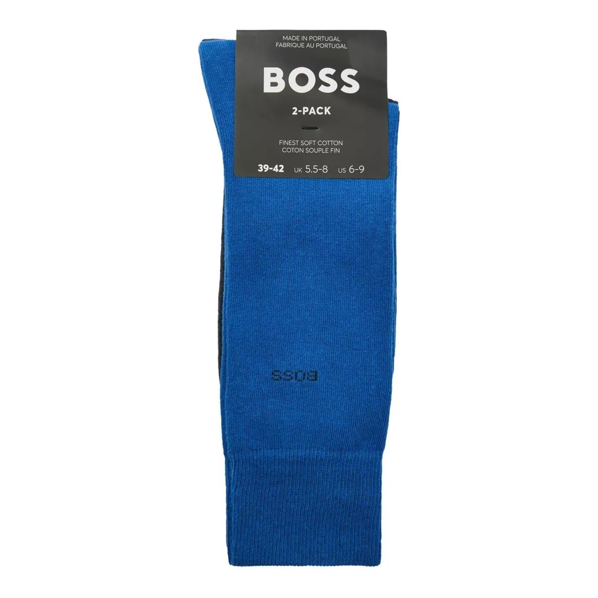 BOSS TWO-PACK OF COTTON-BLEND REGULAR-LENGTH SOCKS - Yooto