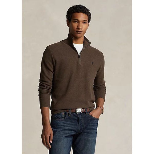 Load image into Gallery viewer, POLO RALPH LAUREN MESH-KNIT COTTON QUARTER-ZIP SWEATER - Yooto
