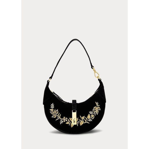 Load image into Gallery viewer, POLO RALPH LAUREN MINI SHOULDER POLO ID BAG IN VELVET - Yooto
