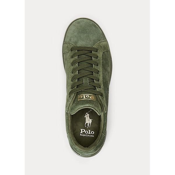 Polo Sport Heritage Court II Suede Trainer - Yooto