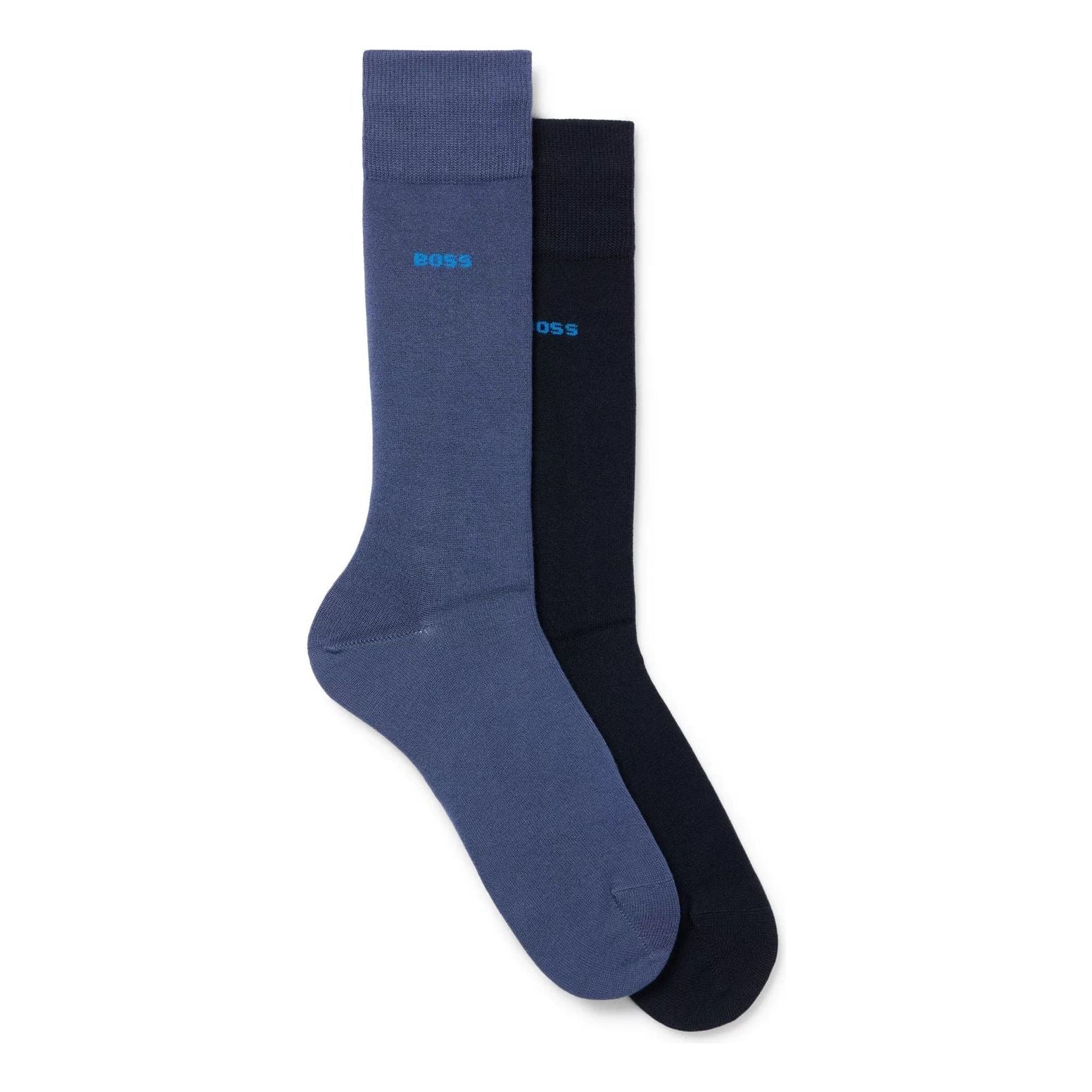 BOSS TWO-PACK OF REGULAR-LENGTH SOCKS IN STRETCH YARNS - Yooto