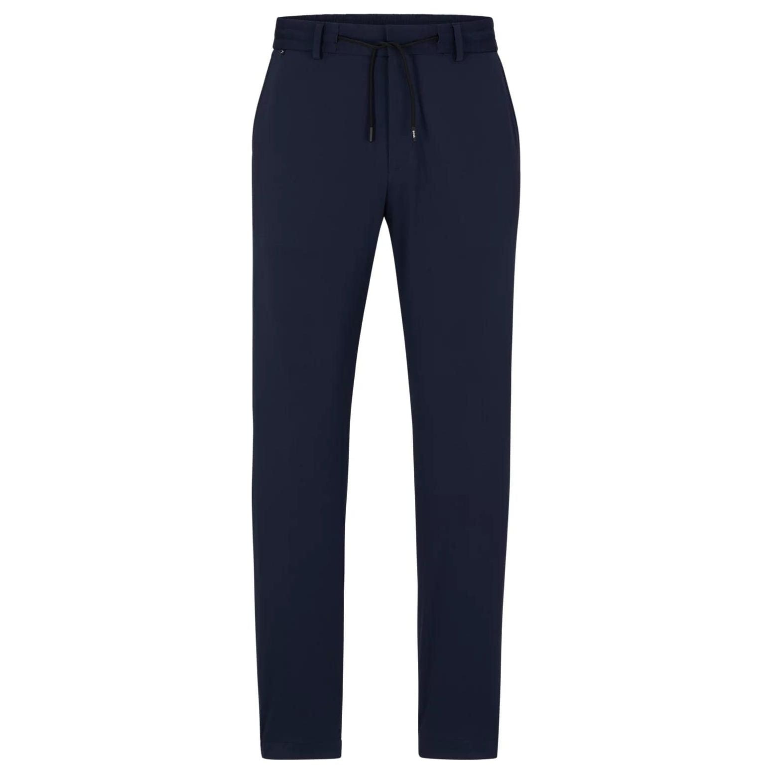 BOSS SLIM-FIT TROUSERS IN PERFORMANCE-STRETCH JERSEY - Yooto