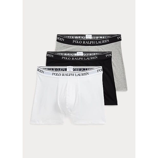 POLO RALPH LAUREN STRETCH COTTON BOXER BRIEF 3-PACK - Yooto